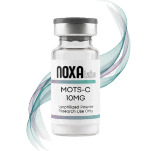 Noxa Labs MOTS-C 10MG lyophilized powder in research vial.