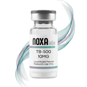 Noxa Labs TB-500 10MG lyophilized research powder in vial.