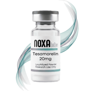 Noxa Labs Tesamorelin 20mg vial for research use only.
